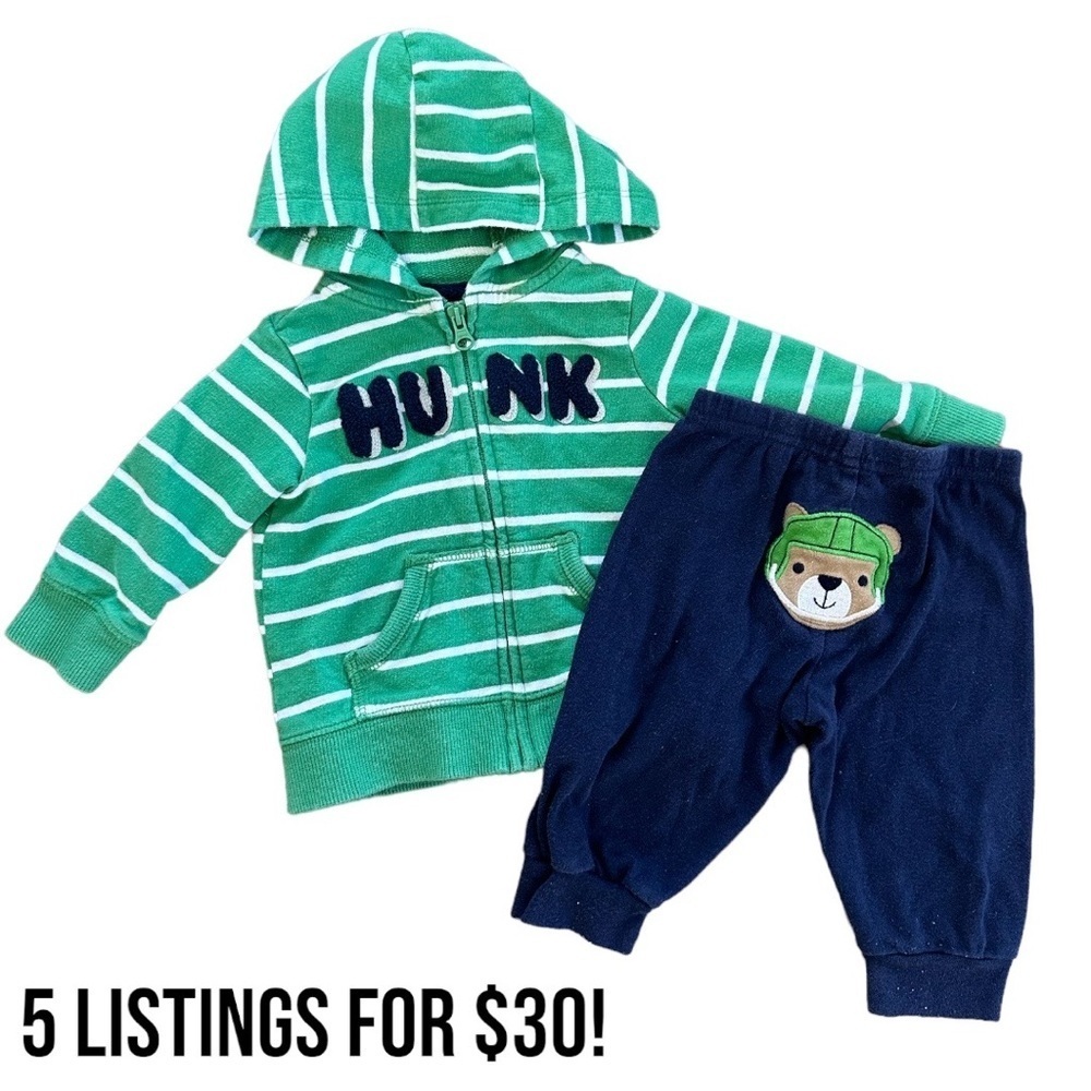 Baby boy matching outfit set 3-6 months